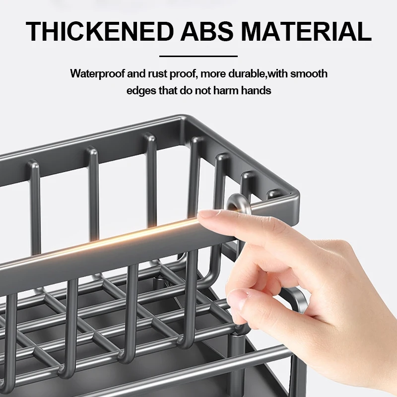 Sponge Rack Organizer Space-Saving Kitchen Solution Multi-Functional Sponge Holder Stylish Kitchen Storage