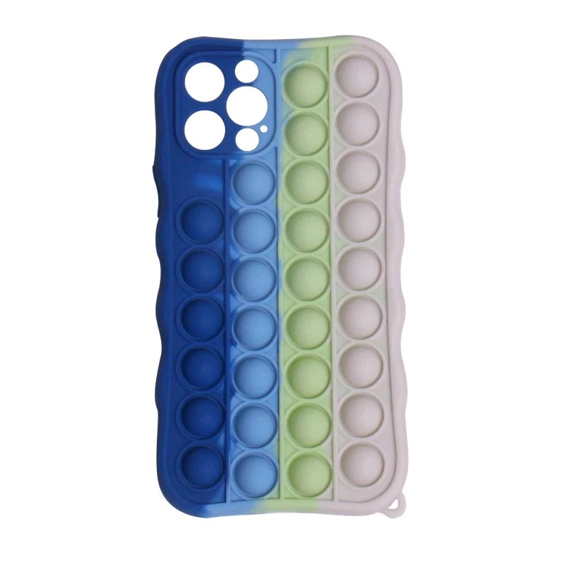 New Arrival Phone Cases Fidget Toy Relieve Stress Game Silicone Toy Push Bubble Fidget Sensory Toy Silicone Phone Case