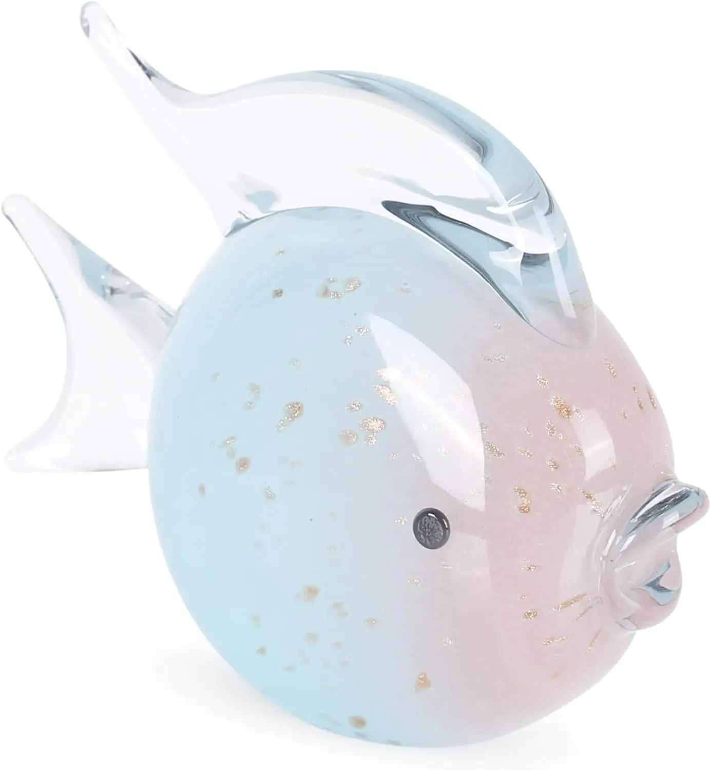 Hand Blown Glass Tropical Fish Figurines Collectibles Ornament Decorative Objects