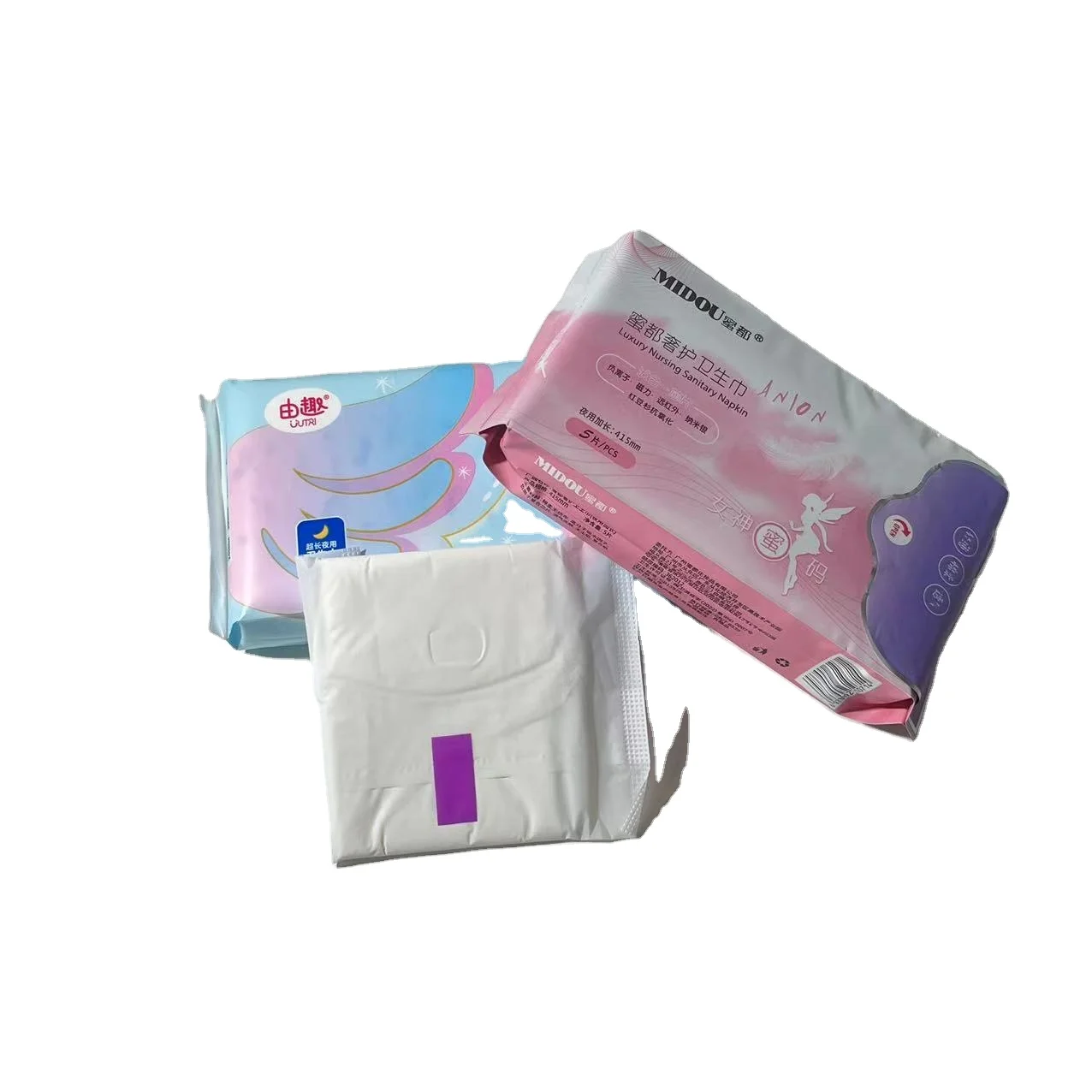 organic cotton ultra thin bamboo biodegradable women pads feminine sanitary napkin panty liners