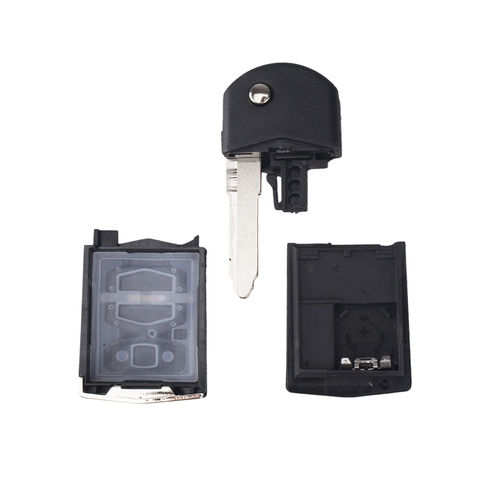 
KEYYOU 2 Button Remote Key Fob Shell Case Folding Flip With Uncut Blade For Mazda 3 5 6 