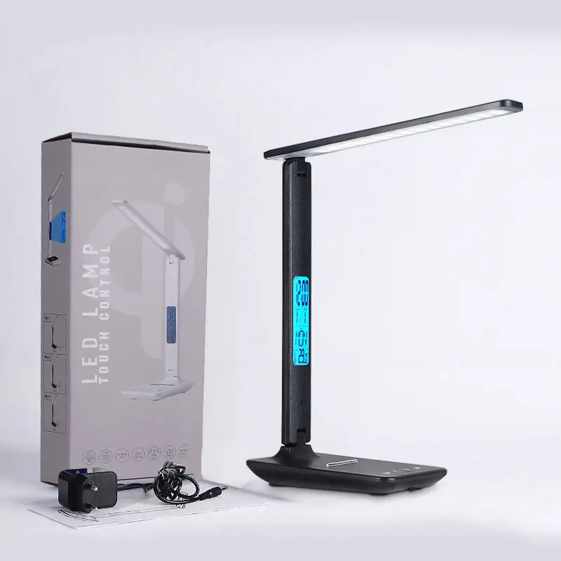 FOCUS New Style Office Corporate Gift Lamp with Wireless Charging Custom Logo Desktop LED Lamp Phone Charger Promotional Gift