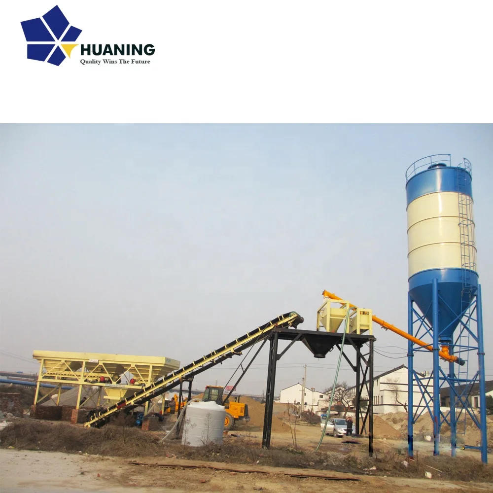 Stationary Concrete Batching Plant HZS75 have automatic control system
