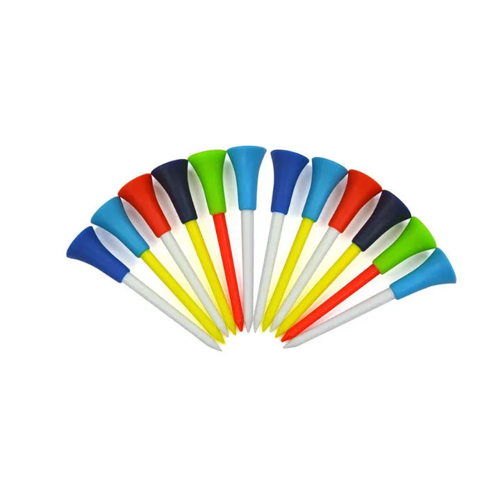 
Plastic Golf Tees Durable Rubber Cushion Top Golf Tee 