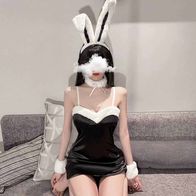 Black Bunny Sexy Cosplay Lingerie Set 2022 Underwear