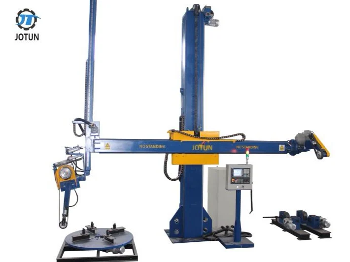 Cylindrical tank shell pressure vessel dish end seal head surface polishing machine equipment