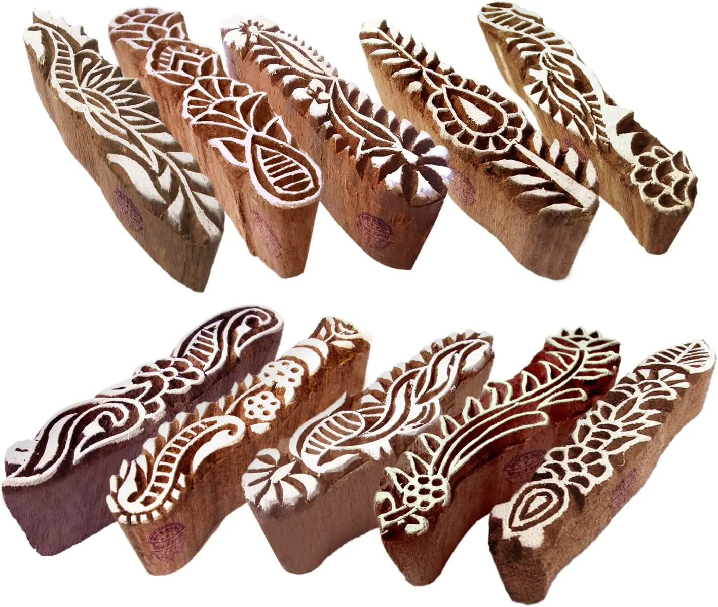 Manufacturer promotional high quality custom new style wooden henna mehndi stamp henna stamp instant henna tattoo stamp