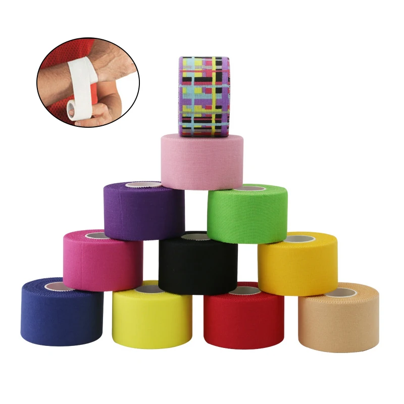 White Athletic Sports Tape, Very Strong Adhesive and Hypoallergenic Breathable Cotton Sports Tape for Bats, Tennis and Boxing