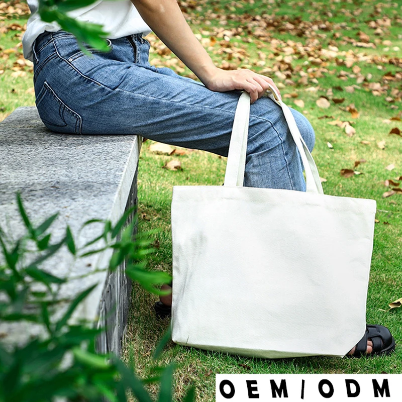 Manufacturers Printable Blank Canvas Tote Bag Long Handled Bread Bag Cotton Cotton Tote Bag Eco Friendly