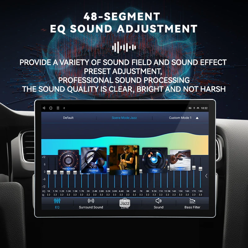 1200*1920 Android 14 Octa Core FM GPS двойной Din 13 3 дюймов автомобильное радио