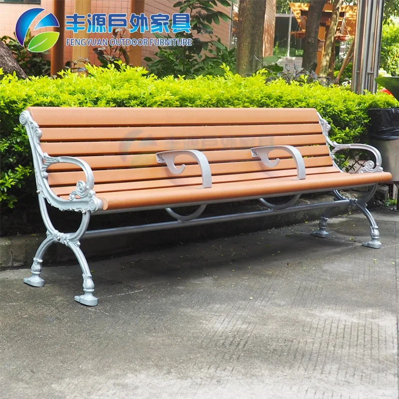 Производство высококачественной садовой мебели, деревянная пластиковая композитная скамья WPC со спинкой, сделано в Китае