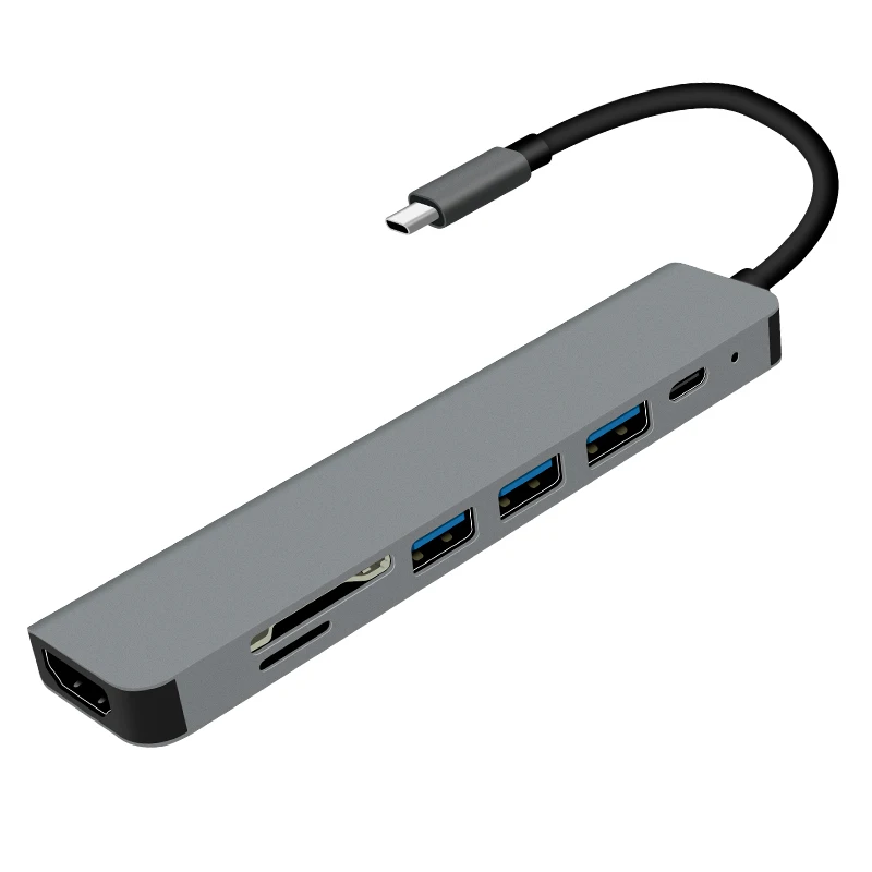  Док-станция usb 3 0/SD/TF/HD MI/PD многофункциональная док-станция с поддержкой быстрой зарядки type-c умная для мобильных телефонов планшетов ноутбуков Usb3.0/SD/TF/HD Быстрая