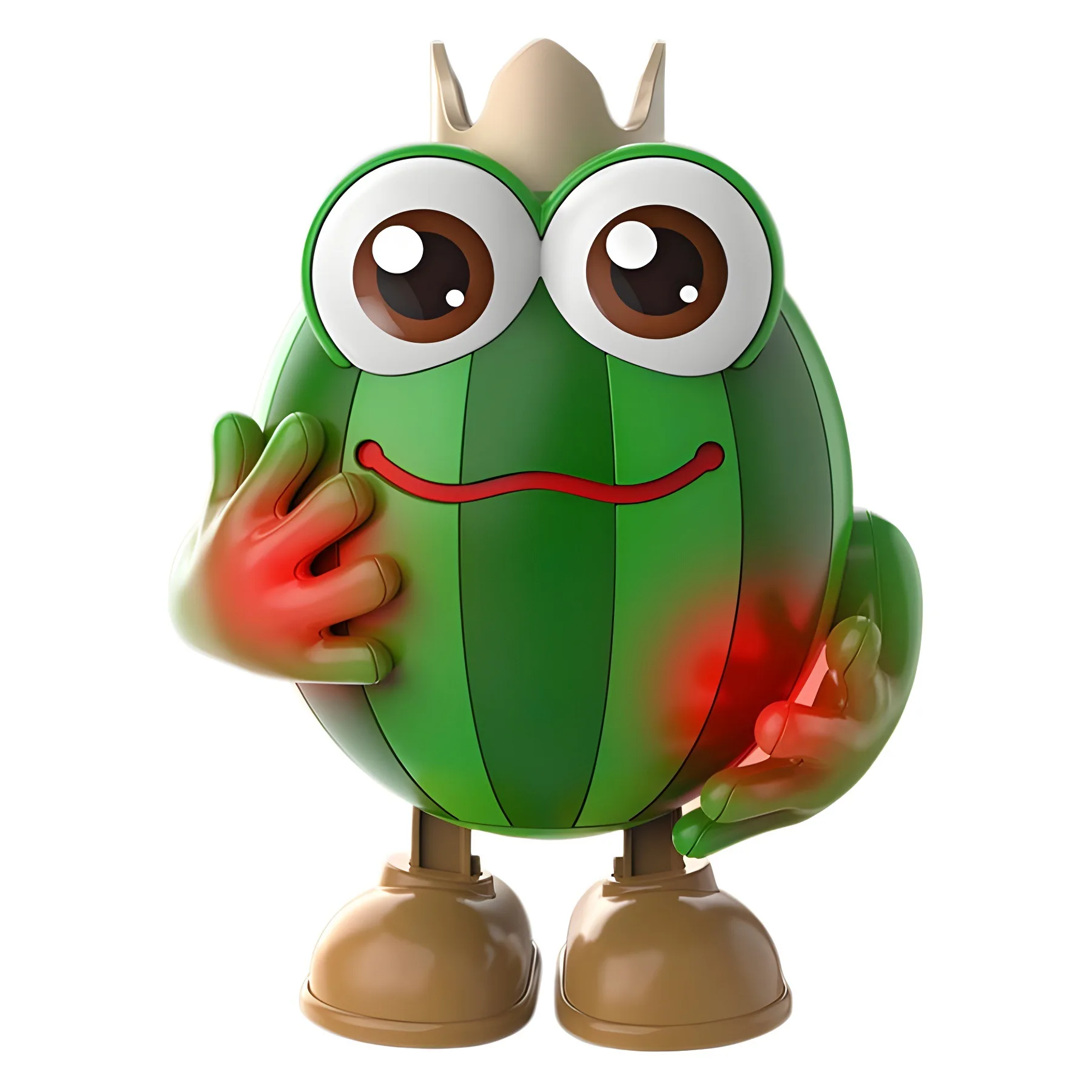 Funny Watermelon Dance toy Automatic Danced Watermelon Prince Toys Shaking Electric Dancing  toys Music Light For Kids