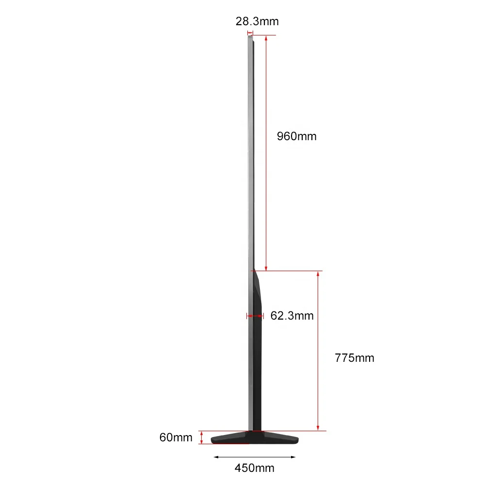 Totem indoor floor stand touch screen android lcd player advertising screen digital signage and displays