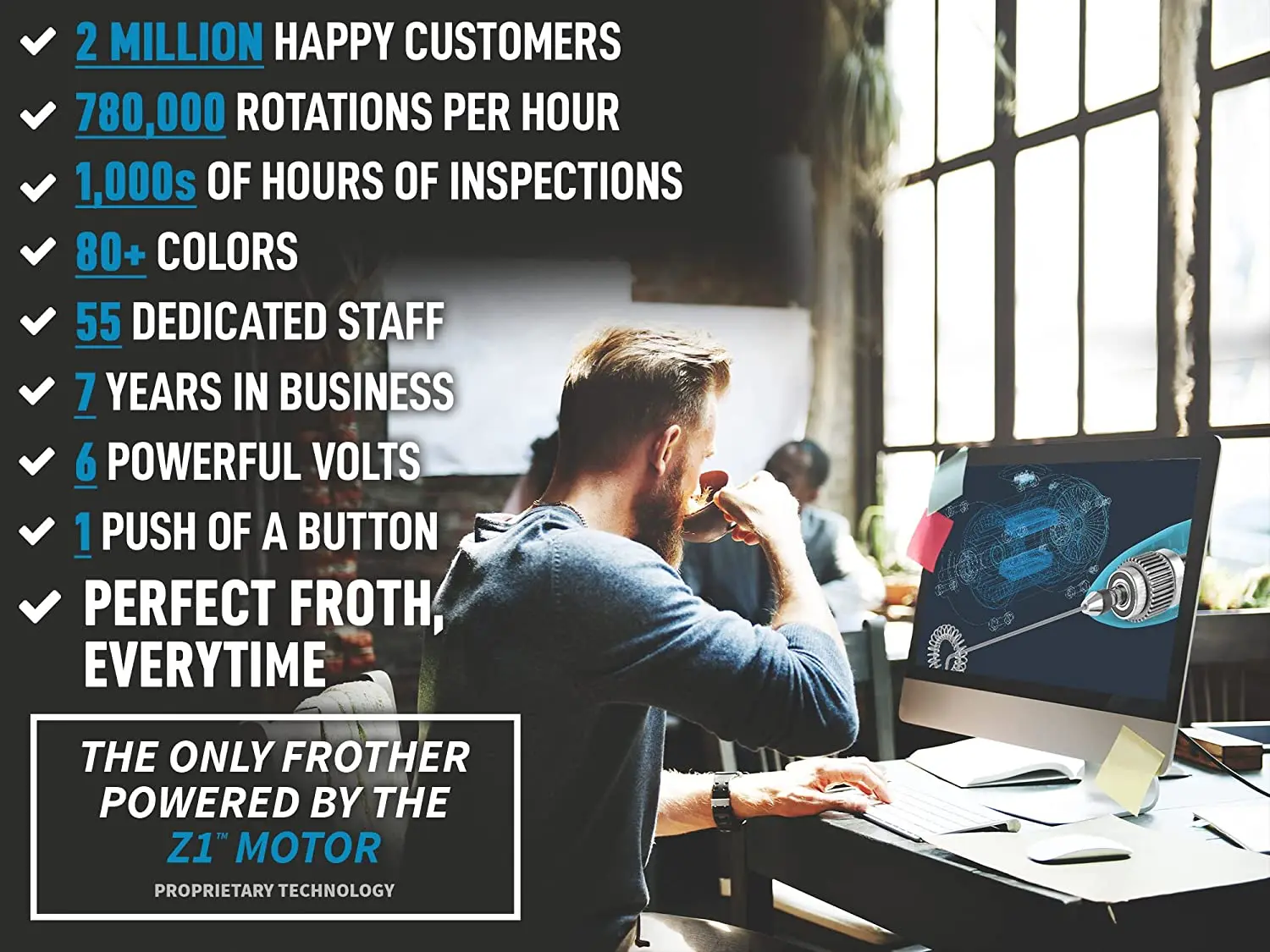 Amazon Hot sale Handhold portable Matcha Coffee Milk Frother Battery Electric milk frother for Matcha Whisk