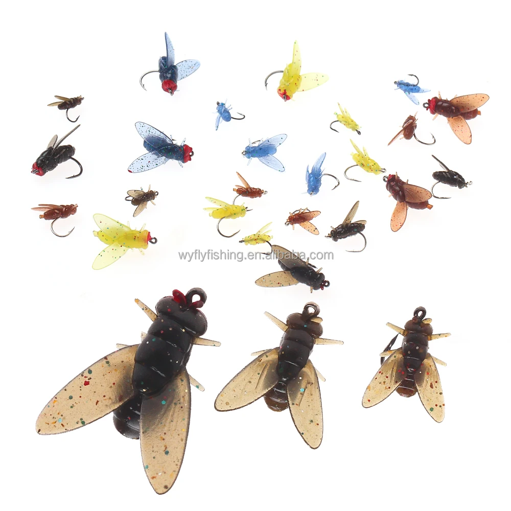 Premium Freshwater & Saltwater Fly Fishing Bionic Insect Soft Lures for River Lake Stream Ocean Boat Fishing