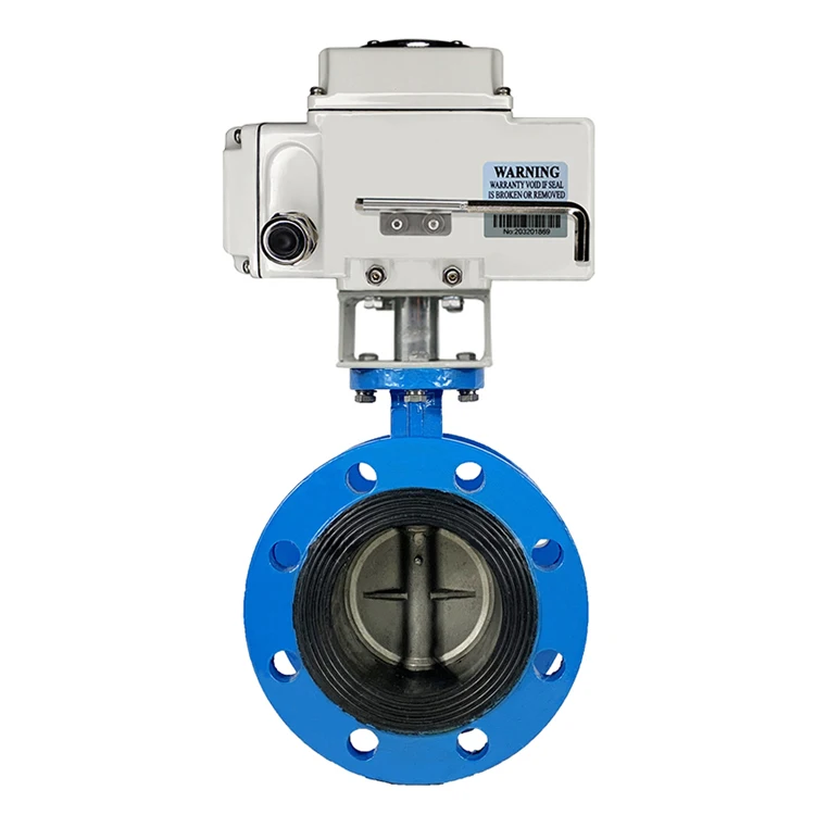 Cast Iron Body Epdm Soft Seal Double Flange Worm Gear butterfly Valve