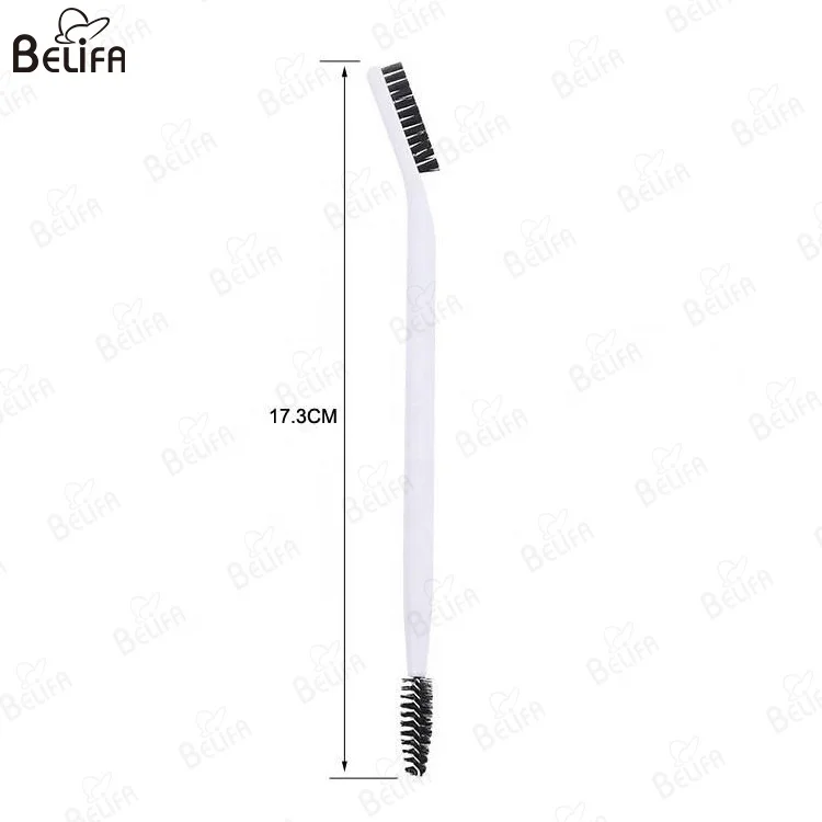 Custom Logo Eyelash Eyebrow Lift Applicator Tool Spoolie Mascara Wand Double End Eyebrow Eyelash Eye Brow Makeup Brushes