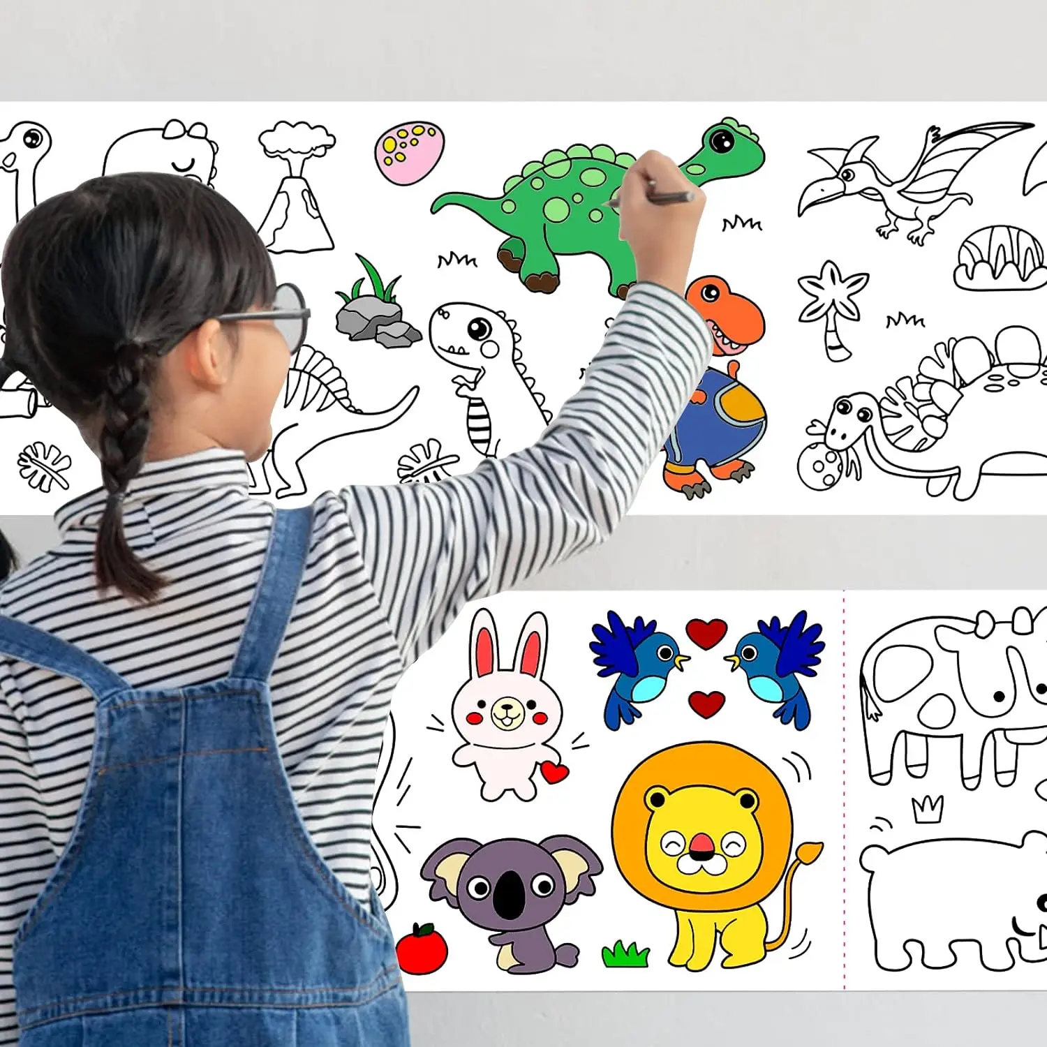 Well-designed What Rolls Happy Birthday Giant Paper Roll For Kids To Color