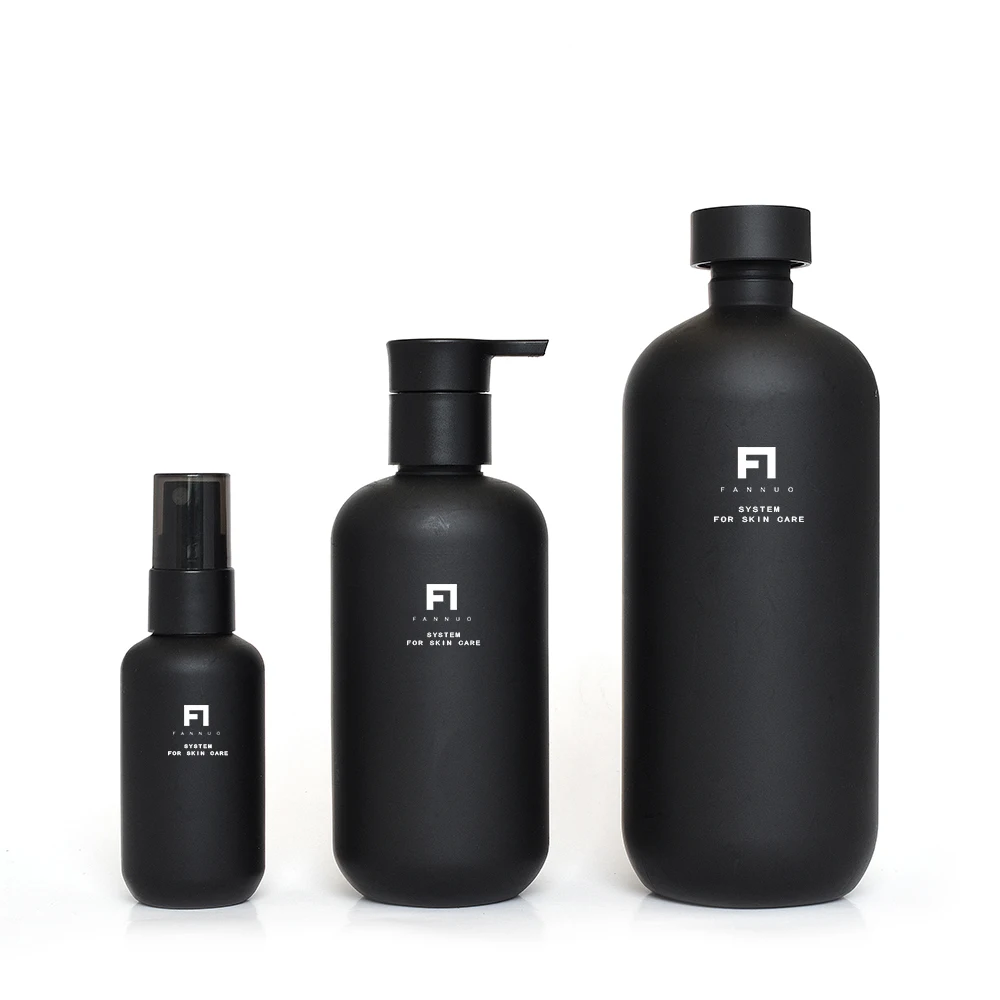 shampoo bottle 200ml skincare packaging black shampoo shower gel cleanser bottlea