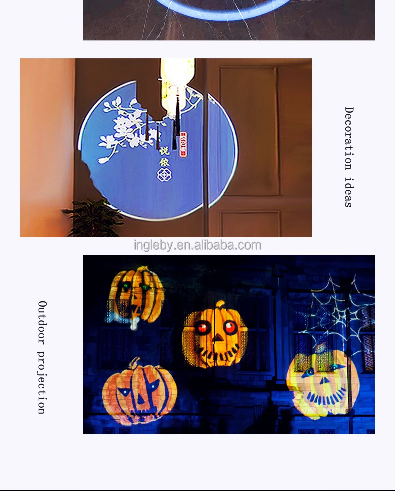 100W outdoor waterproof gobo projector light  logo floor projector 60W 100w/30w/ 50w/70w High brightness Super clear image