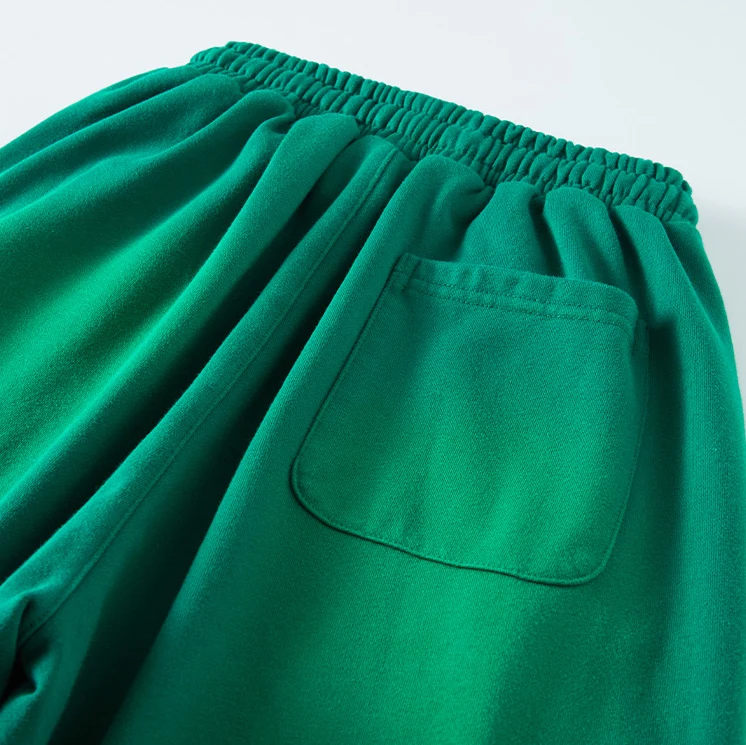 Custom Heavyweight 445 Gsm Cotton Washed Jogger Sweatpants Baggy Oversized Wide Leg Acid Wash Flared Joggers Sweatpants Men