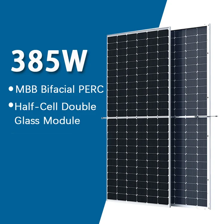 Solar Panel Free Shipping 350W-400W High Efficiency335W 358W 385W Bifacial PERC mono BIPV soPV Panel Poly and Mono Solar Panel