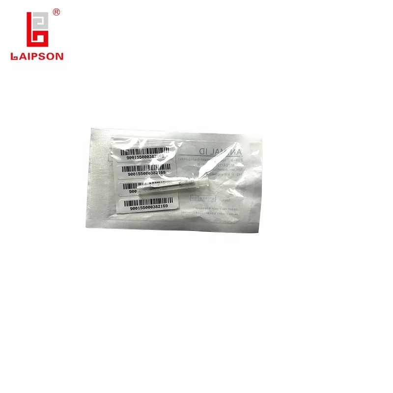 134.2Khz FDX-B rfid pets microchip needle with black applicator