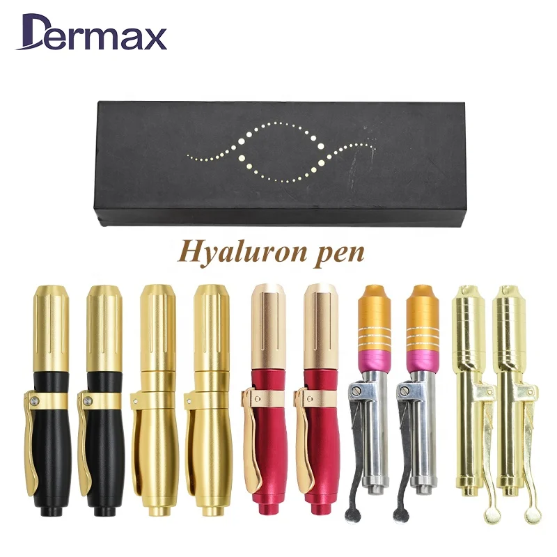 Dermax Needle-free Injection mesotherapy ha hyaluronic acid pen gun dermal filler injector and white Ampoule for hyaluronic pen