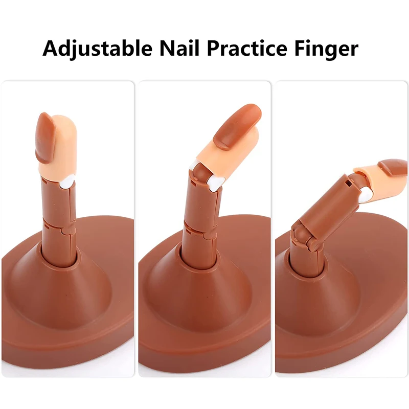 Wholesale Train Acrylic Middle Fingers For Nail Art Beginners False Hand Display Model Nail Training Practice Finger
