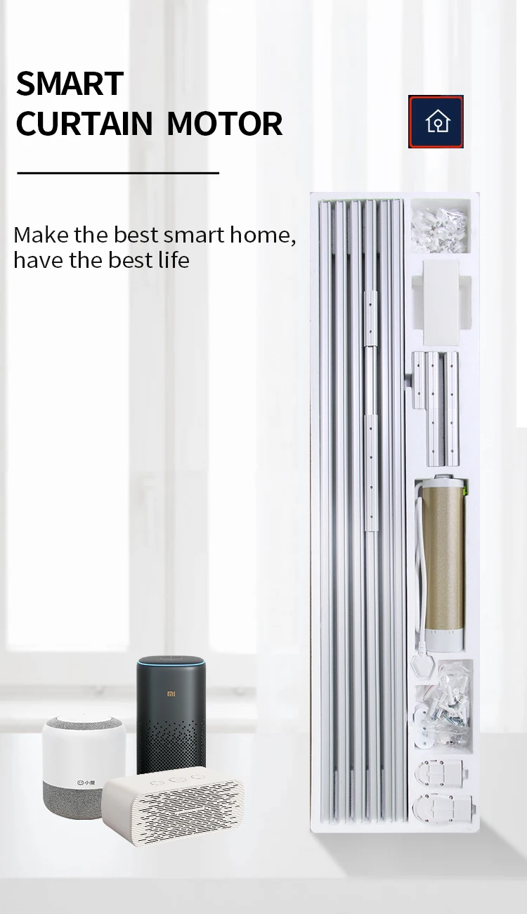 Smart Home Motorized Curtains with Remote Control  Customizable Electric Curtain Opener curtain motor