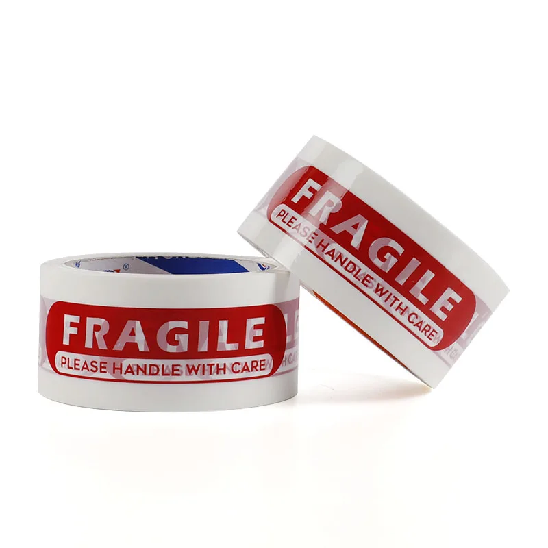 Single Color Logo On White Background Logo Package Transparent Clear Bopp Packaging Tapes