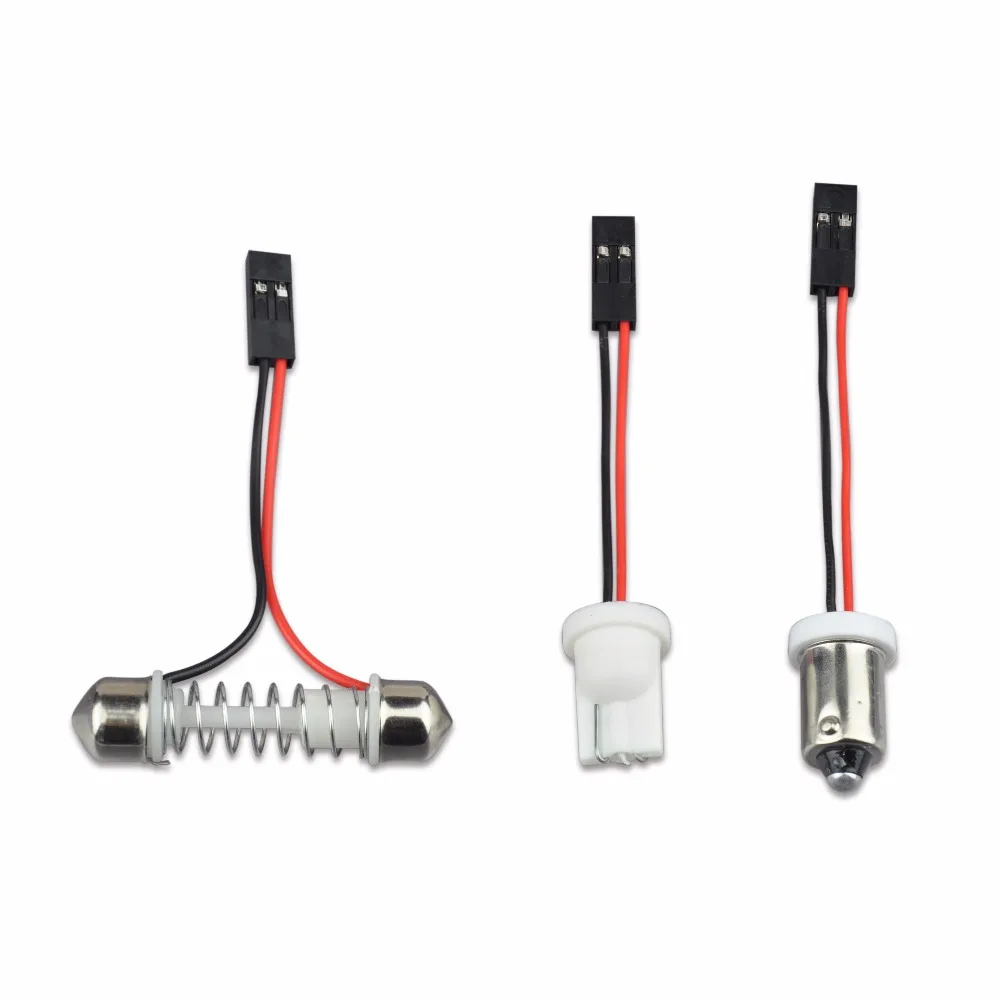 JIACHI FACTORY DC12V White 6000K 5630 SMD 6-24 LED Panel Dome Light Auto Car Reading Interior Lamp License Plate Light T10 BA9S