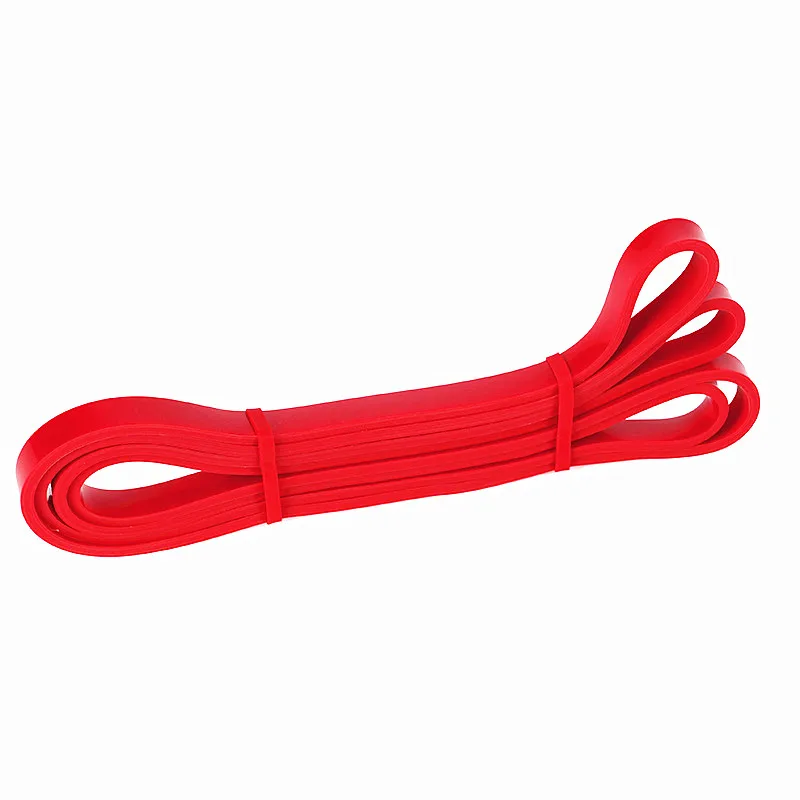 Wholesale 100% Natural Latex Colorful  Elastic Gym Exercise  Bands Set for Power Lifting