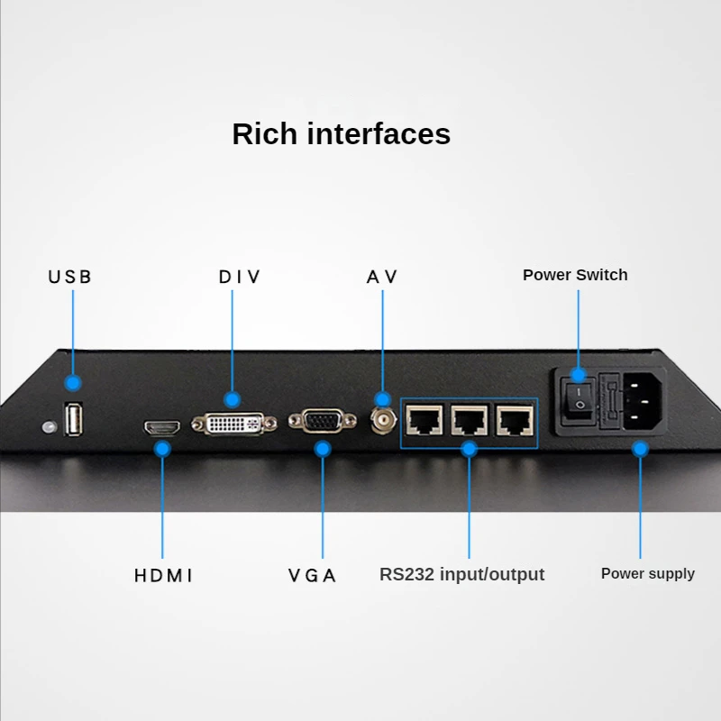 Video Display Processor 49 Inch Indoor Ultra Narrow Bezel Seamless 3x3 Lcd Video Wall