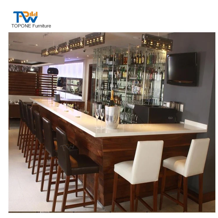 Contemporary Bar Designs Whisky and Cigar Bar Interior Decor Commercial Bar Counter for sale