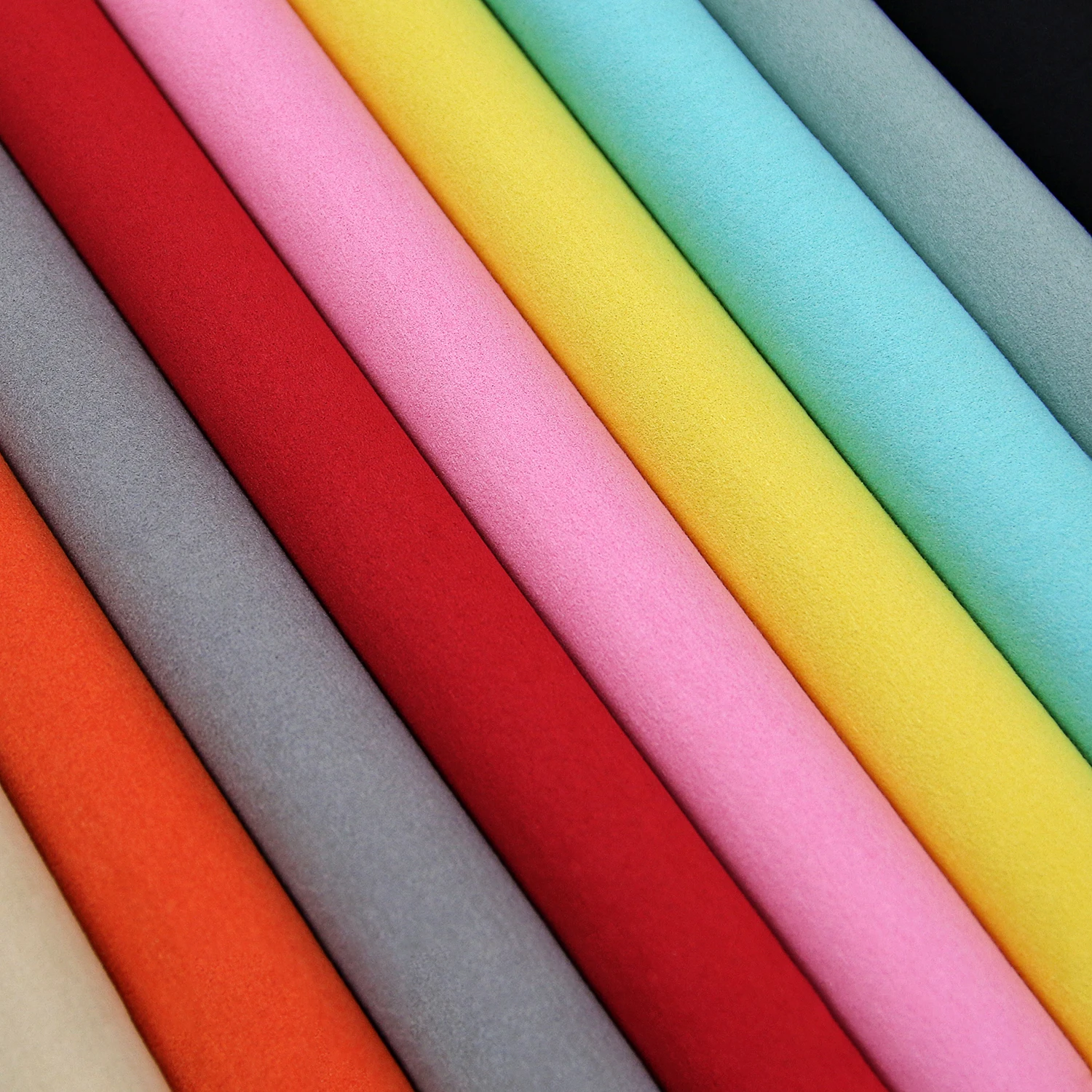 
Wholesale Microfiber Suede synthetic leather fabric for jewelry display and box lining note book car seat 