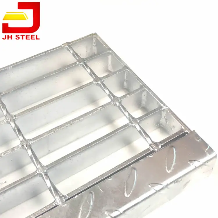 Heavy duty Welded Hot Dip Galvanized Floor Grating Treads Grates for Steps Manufacturer Price Customized size
