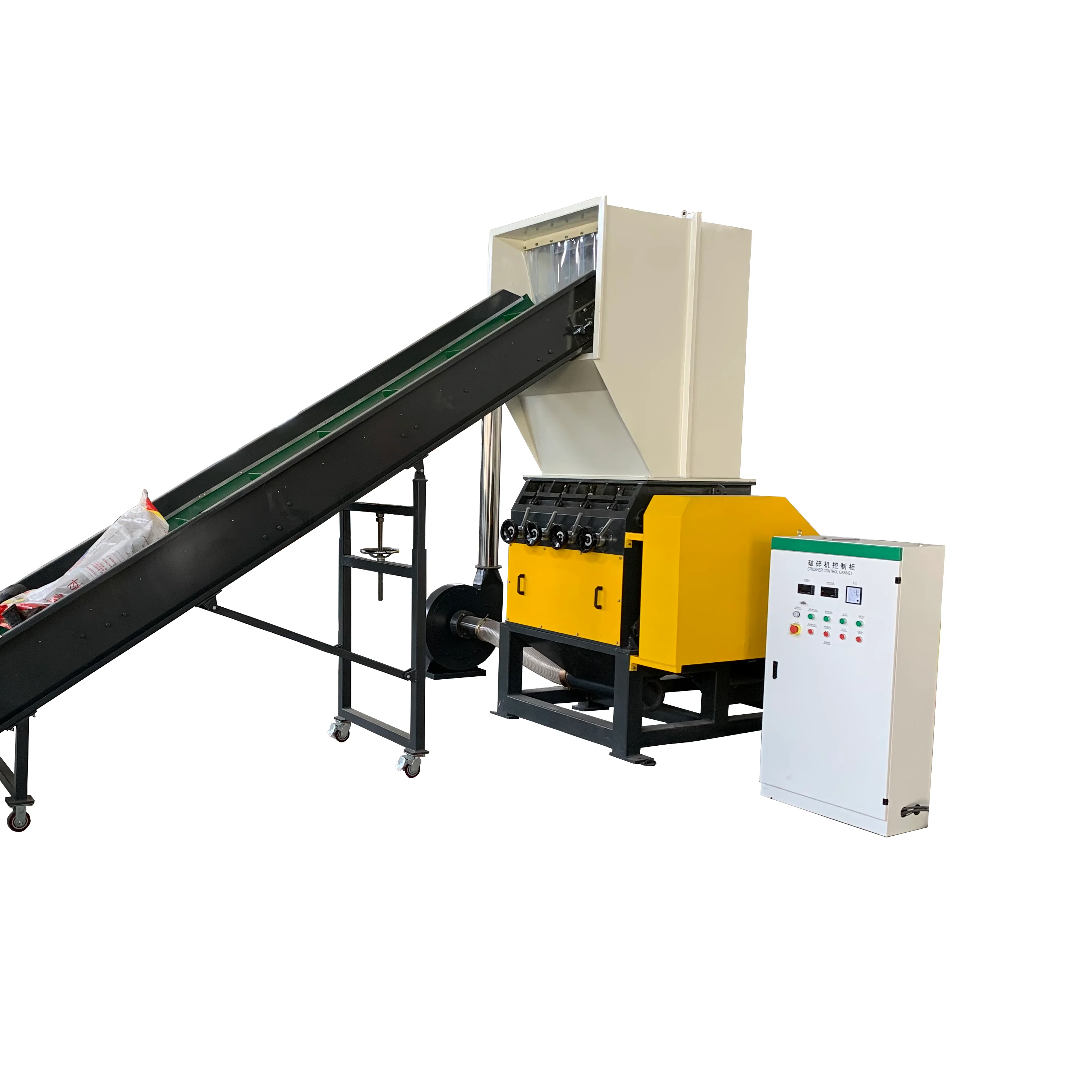 New Pet Bottle Recycled waste plastic lump cutter shredder Machine Plastic Recycling Crusher Price