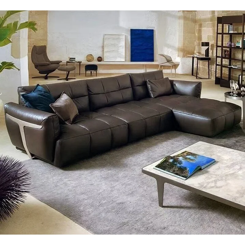 Foshan factory direct supply Italian style light grey and sky blue four seaters velvet L shape sofa for home living room