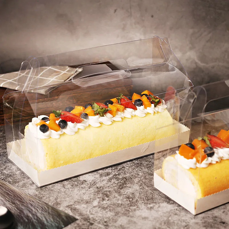 Cake Boxes Packing Tool Disposable Swiss Roll Sushi Macarons Foods Container