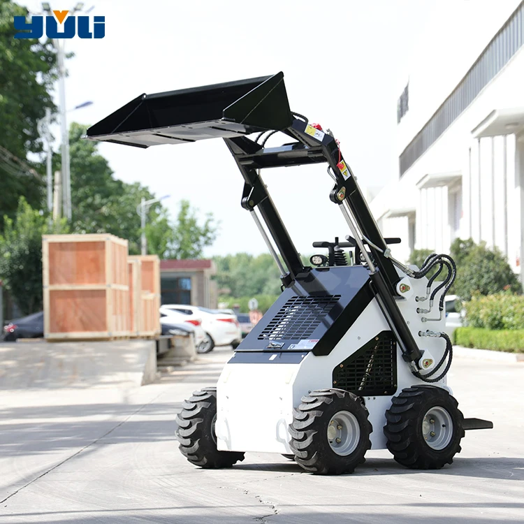 Yuli Factory Cost 3.5 Tons diesel Engine Change Construction Small Compact   Loader Mini slip Steering  slip Loader