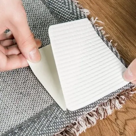 Rug Carpet Mat Grippers Non Slip Anti Skid Gripper Reusable Washable Silicone Grip