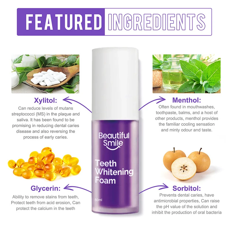 Wholesale Private Label Teeth Whitening Dental Expert Home Organic V34 Colour Correct PurpleToothpaste