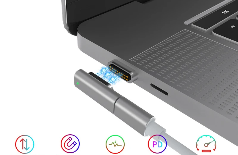  20 Pin Магнитный USB C 3 1 адаптер Поддержка 100W PD 10Gbp/s данных передачи видео для устройств