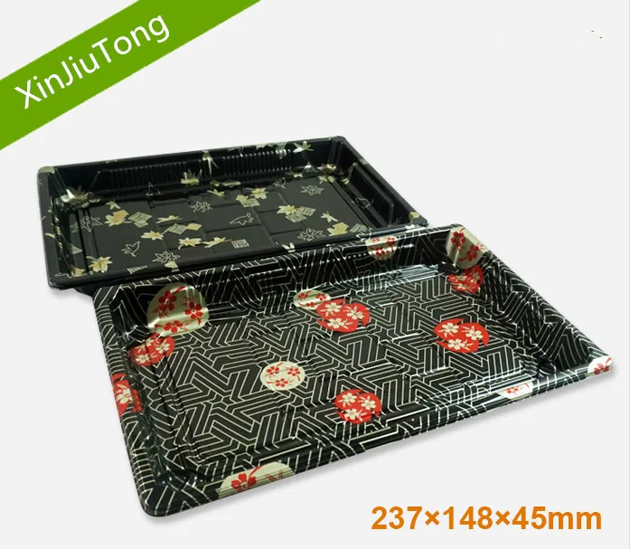 wholesale most popular disposable plastic anti-fog sushi tray container