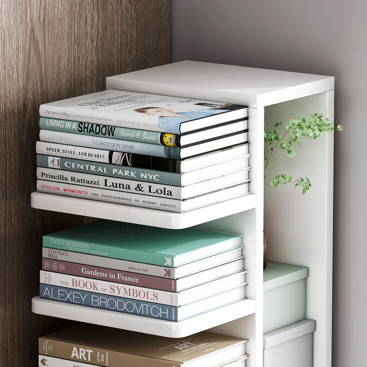 Guaranteed Quality wooden nordic bookshelf with cabinet bookcase modern luxury living room 9 shelf bookcase