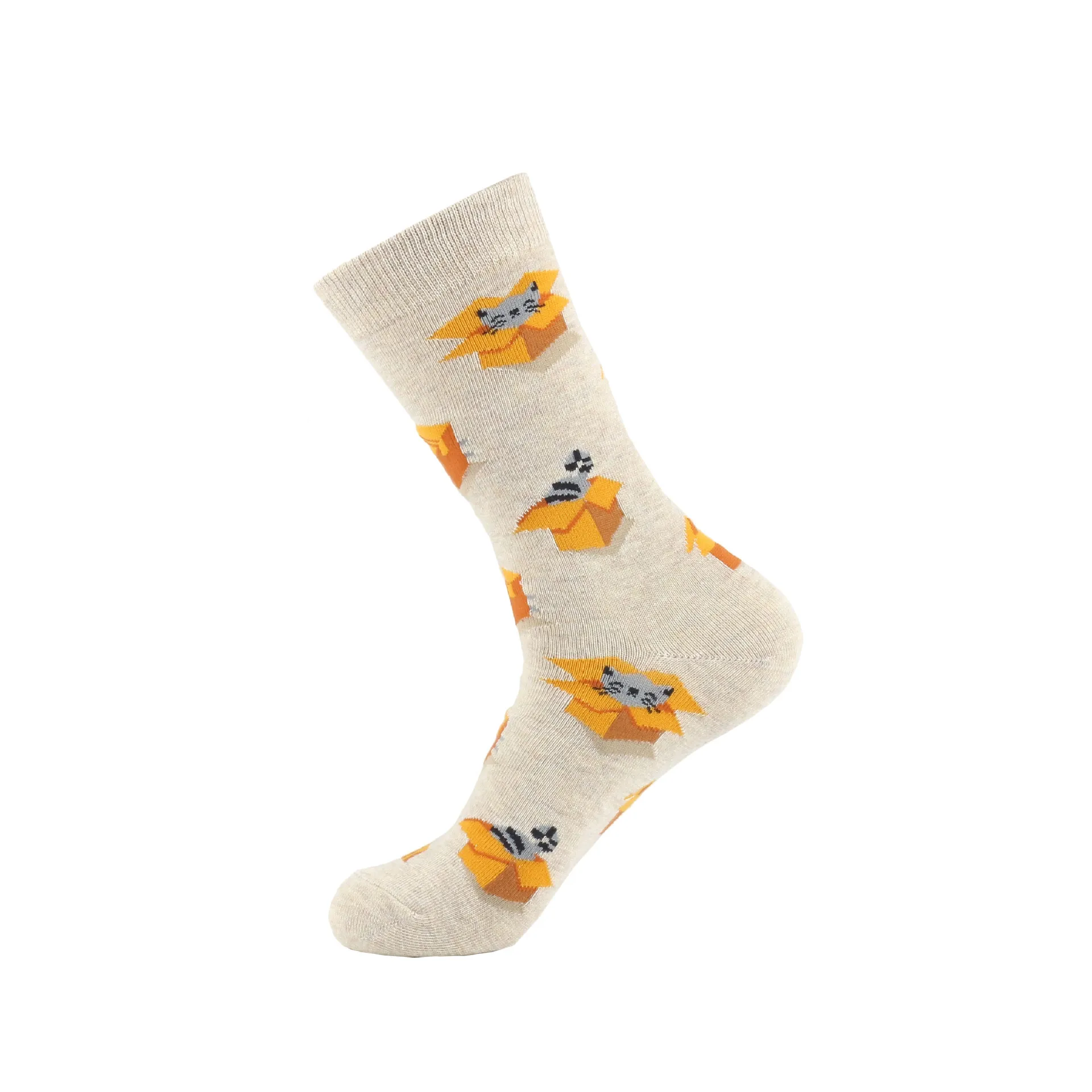Happy funny novelty cotton orange fruit socks comfortable soft animal bunny cat socks women female ladies wear cute korean socks
