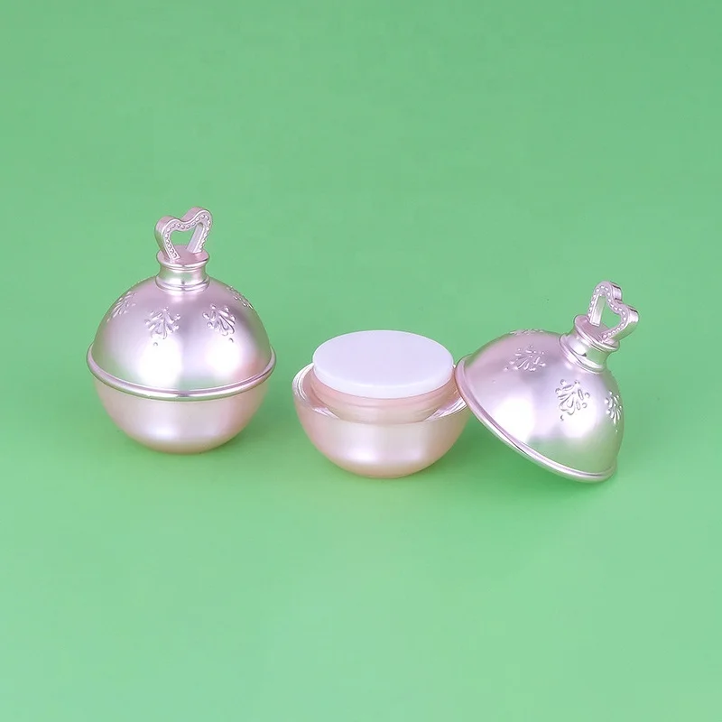 New design luxury 5g 10g 15g acrylic mini jar eye creams plastic bottle empty