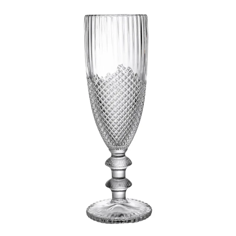 Glass High Footed Glass High-Value Foreign Wine Juice Drinks Champagne Slightly Tipsy Sparkling Cocktail Glass